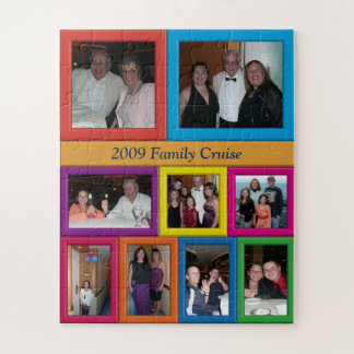 Colourful Photo Collage 56 Large Piece Puzzle