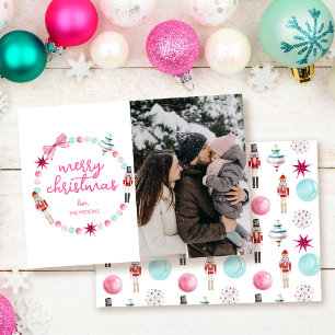 Colourful Photo Merry Christmas Holiday Card