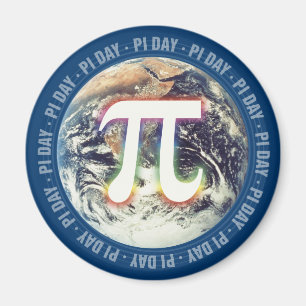 Colourful Pi Day on Earth - math magnet