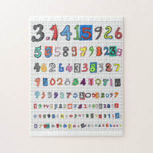 Colourful Pi Jigsaw Puzzle