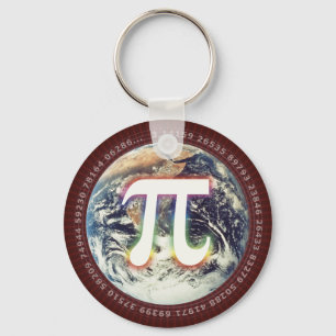 Colourful Pi on Earth - Math Keychains