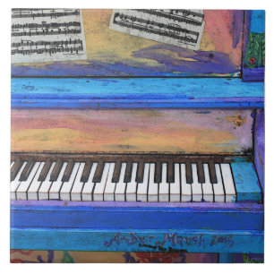Colourful Piano Ceramic Tile