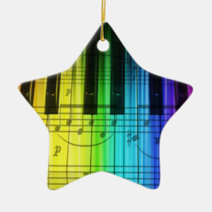 Colourful Piano Keyboard Ornament