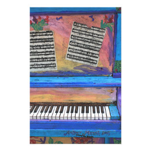 Colourful Piano Photo Print