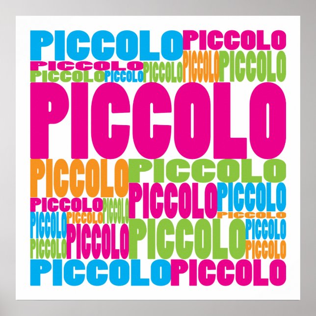 Colourful Piccolo Poster (Front)