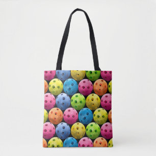 Colourful Picklebal Pattern Tote Bag