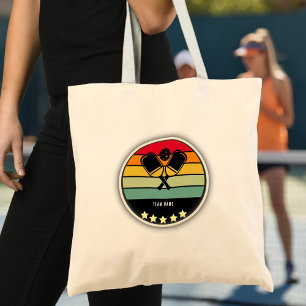  Colourful Pickleball Paddle Tote Bag
