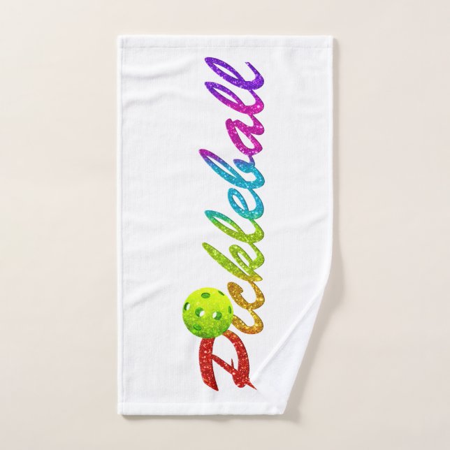 Colourful Pickleball Sweat Towel (Hand Towel)