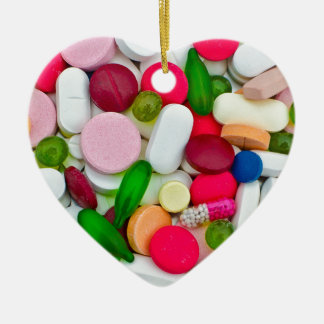 Colourful pills custom product ceramic tree decoration