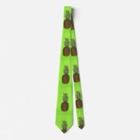Colourful Pineapple Closeup TIE
