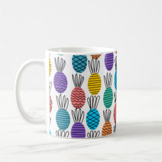 Colourful Pineapple Doodle Mug