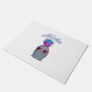 Colourful Pineapple Hawaiian Aloha Doormat