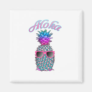 Colourful Pineapple Hawaiian Aloha Magnet