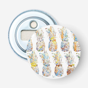 Colourful Pineapple Print Bottle Opener