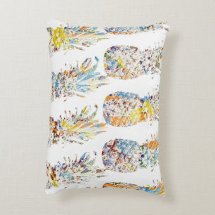 Colourful Pineapple Print Decorative Cushion
