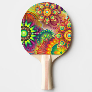 colourful ping pong paddle