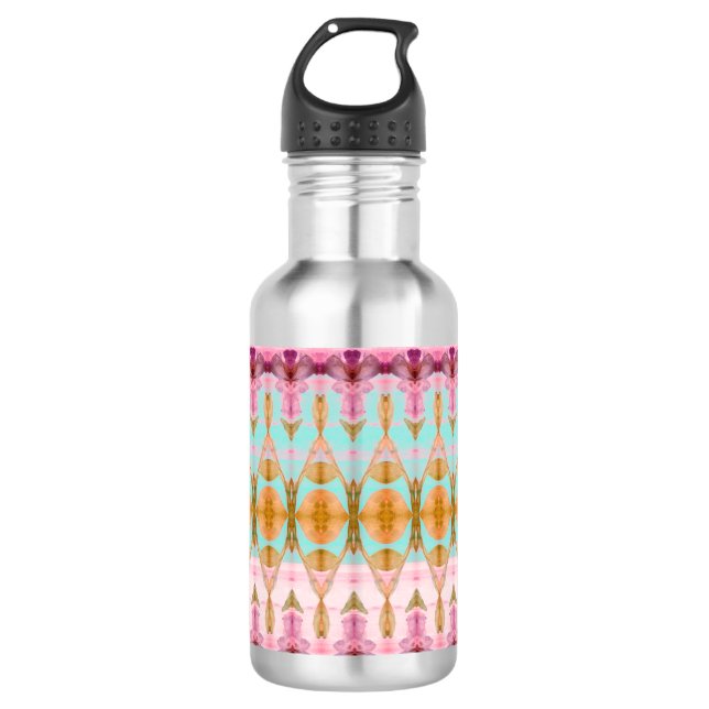 Colourful Pink And Plum  710 Ml Water Bottle (Front)