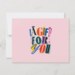 Colourful Pink Business Gift Certificate