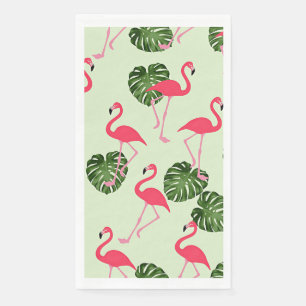 Colourful Pink Flamingo Pattern Napkin