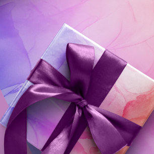 Colourful Pink Purple Abstract Art Wrapping Paper