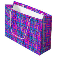 Colourful Pink Purple Blue Retro Vintage Geometric