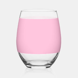 Colourful Pink  Stemless Wine Glass