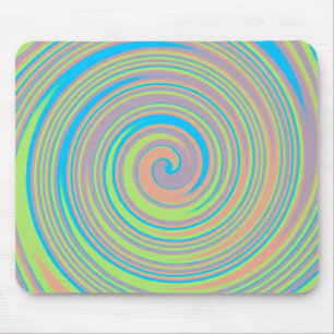 Colourful pinwheel pattern mousepad