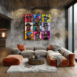 Colourful Pirate Skull Portraits Bold Graffiti gri Poster<br><div class="desc">This bold series of graffiti-inspired pirate skull portraits explodes with vivid colours and chaotic brushstrokes, creating a rebellious and edgy aesthetic. Each pirate features its own unique blend of accessories, from eyepatches to pirate hats, adorned with iconic skull and crossbones imagery. With rich textures and high-contrast colours, this collection brings...</div>