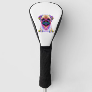 Colourful Pit bull T-Shirt, Pitbull Lover Tee, Col Golf Head Cover