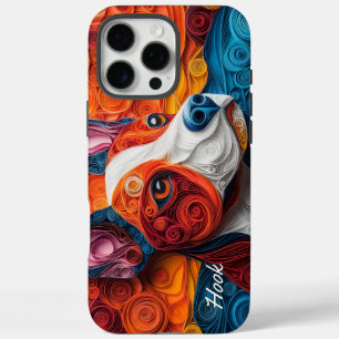 Colourful Pitbull Terrier Portrait iPhone 16 Pro Max Case