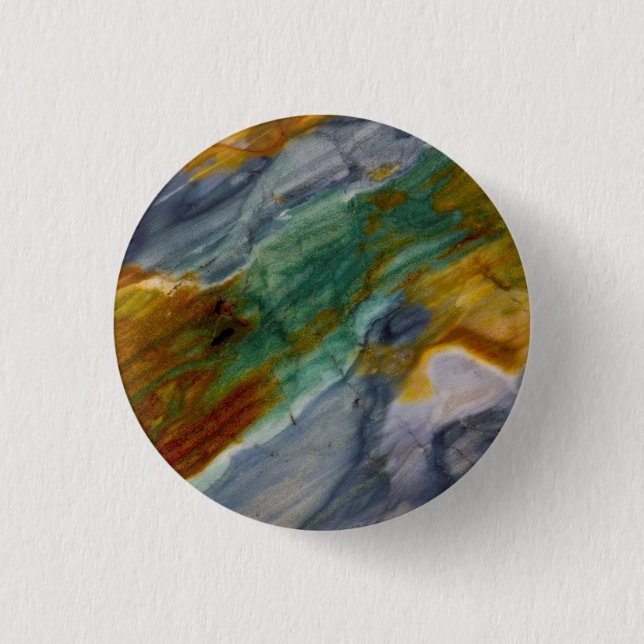 Colourful Piute Jasper 3 Cm Round Badge (Front)