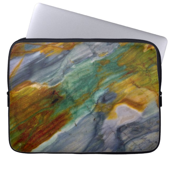 Colourful Piute Jasper Laptop Sleeve (Front)