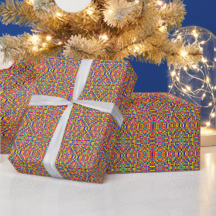 Colourful Pixels Wrapping Paper
