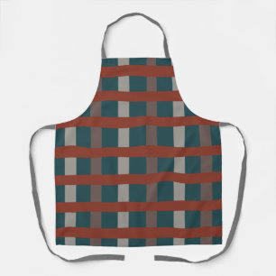 Colourful Plaid Checks for Grilling Baking Cooks Apron