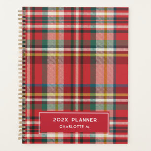 Colourful Plaid Classic Personalised 2025 Planner