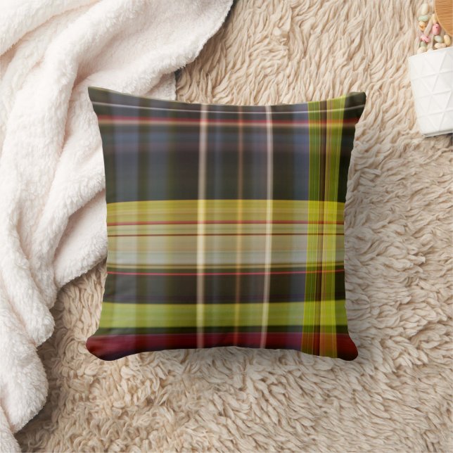Colourful Plaid Decorative Pillow (Blanket)