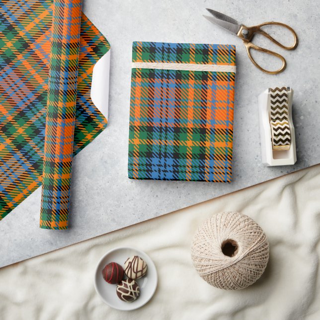 Colourful Plaid Rustic Classic Tartan Wrapping Paper (Crafts)