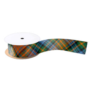 Colourful Plaid Rustic Tartan Satin Ribbon