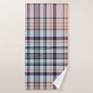 Colourful Plaid textured seamless patternabstract, Bath Towel