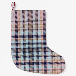 Colourful Plaid textured seamless patternabstract, Small Christmas Stocking