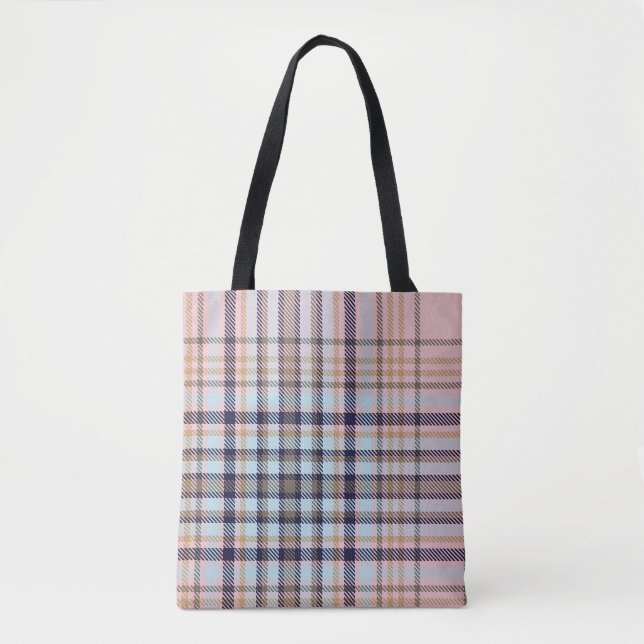 Colourful Plaid textured seamless patternabstract, Tote Bag (Front)