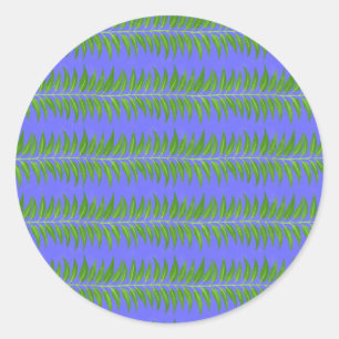 Colourful Plain Patterns - Customise own text Classic Round Sticker