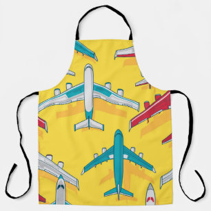 Colourful Planes Sky: Vintage Aircraft Apron