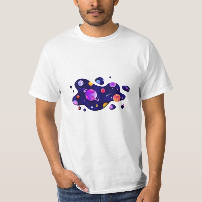 Colourful Planets T-Shirt (Front)
