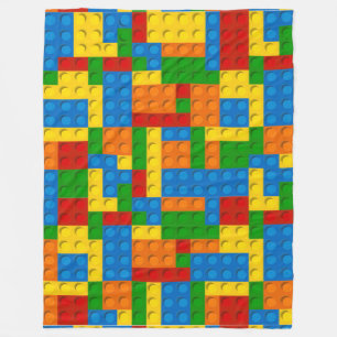 colourful plastic blocks blanket