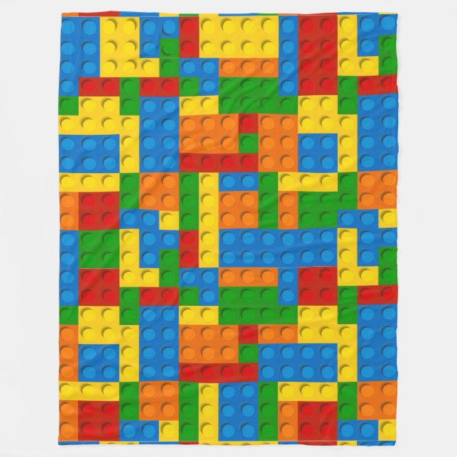 colourful plastic blocks blanket (Front)