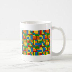 colourful plastic blocks coffee mug