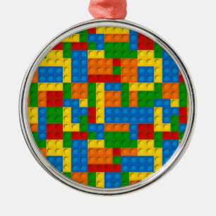 colourful plastic blocks metal tree decoration