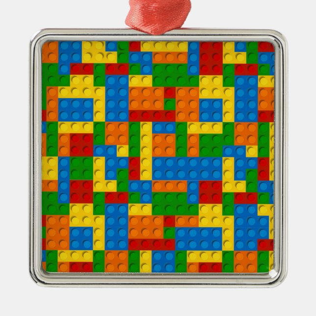 colourful plastic blocks metal tree decoration (Front)