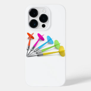 Colourful plastic darts Case-Mate iPhone 14 pro case